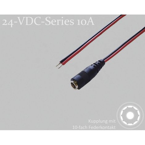 BKL Electronic 075905 Connecteur DC raccord DC - étamé 5.5 mm 2.5 mm 1.5 m 1 pc(s) Single X914942 (1/2)