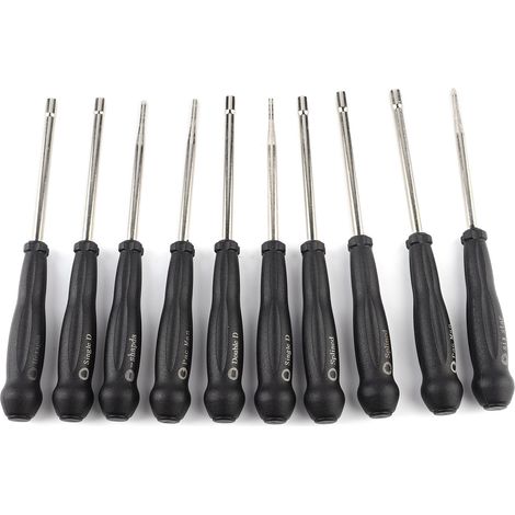 Kit de 10 outils de réglage manuel pour carburateur, tournevis, acier inoxydable et plastique technique (1/5)