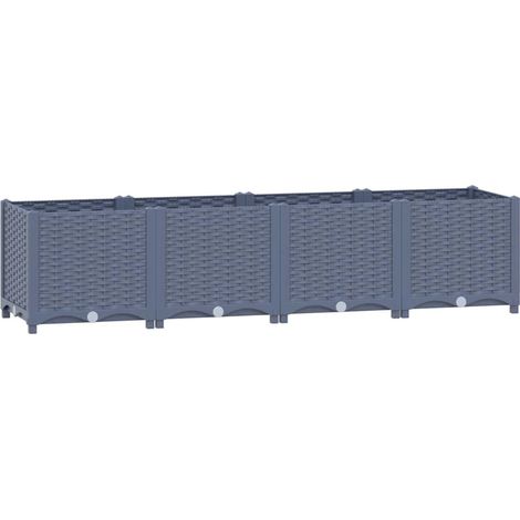 Maison Exclusive - Fioriera Rialzata 160x40x38 cm in Polipropilene (1/5)