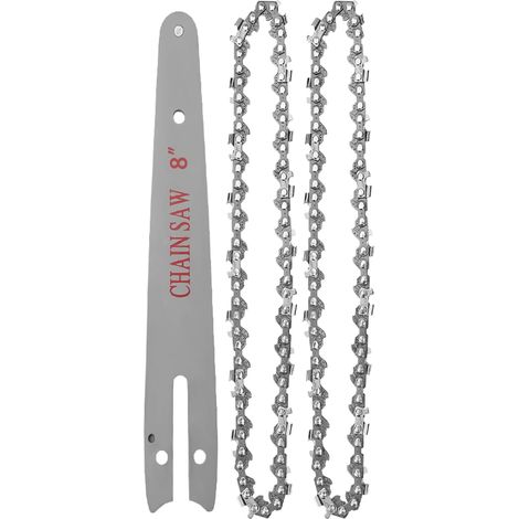 Mini tronçonneuse électrique sans fil de 20,32 cm - Petite tronçonneuse automatique - Accessoire pour A1-0047 (8") (1/4)