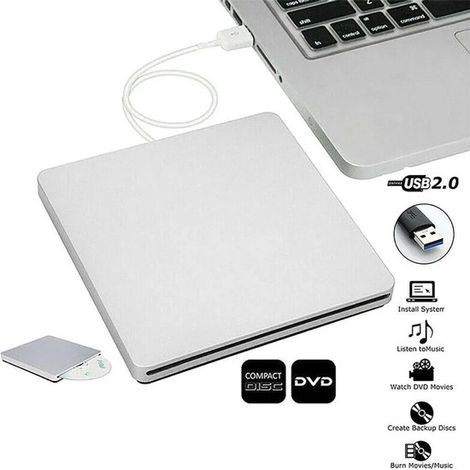 Geschikt propose un port USB externe pour Apple MacBook Pro et iMac，qui peut être utilisé avec des lecteurs DVD/CD-RW et des graveurs Superdrive