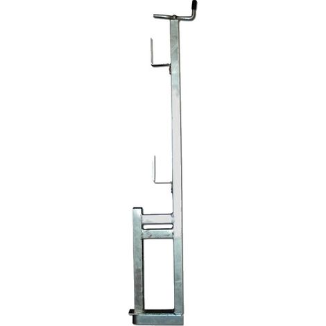 Garde-corps pince 1 position planche galvanisé – Ouverture pince 45 cm – Hauteur 1,10 m – Conforme norme EN 13 374 Classe A (1/2)