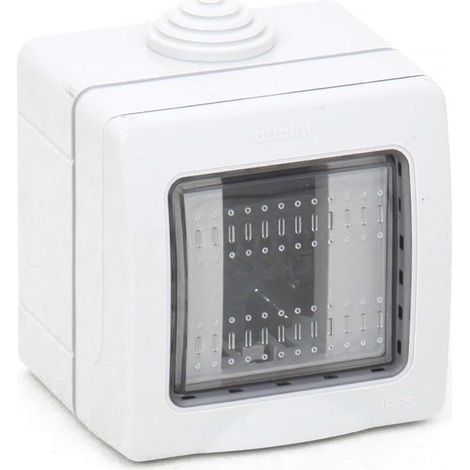 TrAdE Shop Traesio - Contenitore 1 Moduli Copri Interruttori Parete Jk Lk44001 Ip55 Scatola Prese -
