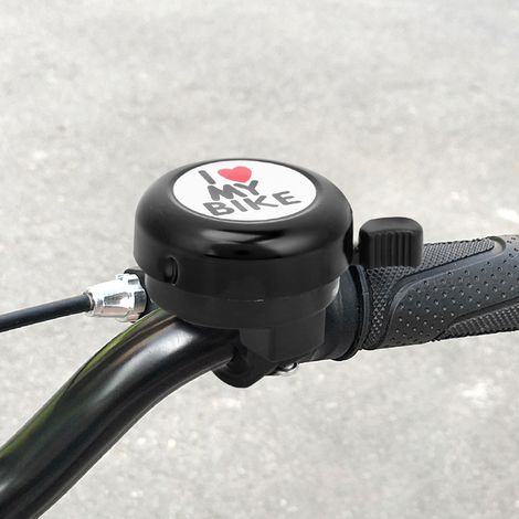Hochwertiges, ultraleichtes Mountainbike-Fahrradklingel-Zubehör mit klarem Klang (schwarz) (1/5)