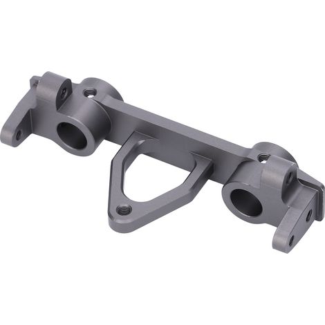 Support arrière en aluminium avec base de barre anti-collision et barrière fixe pour crawler AIXAL SCX10 (1/5)