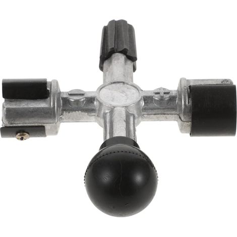 Outil de Nettoyage de Borne de Batterie Voiture Brosse Multifonction en Métal Forme Croix, Grattoir pour Cosse et Borne pour Entretien Automobile (1/5)