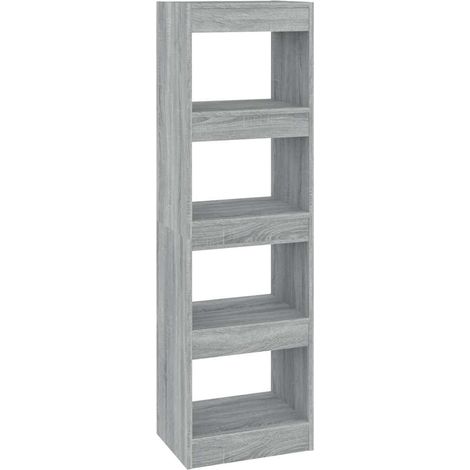 Maison Exclusive - Bücherregal/Raumteiler Grau Sonoma 40x30x135 c (1/5)