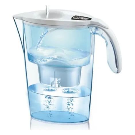 Pack Jarra Filtrante Laica Stream AlkaWater/ 2.3L/ Blanca/ Jarra + 1 Filtro AlkaWater