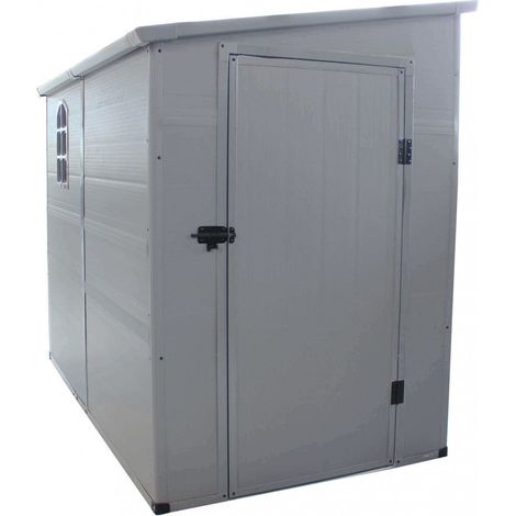 Casetta Box da Giardino Hause 143x247x194 h cm in Plastica Grigio chiaro (1/3)