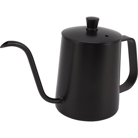 Aramox Petite Chaudière à café Chaudière en Acier Inoxydable Swan Spout Serme pour le café Connoisseurs (Noir 350ml). (1/5)