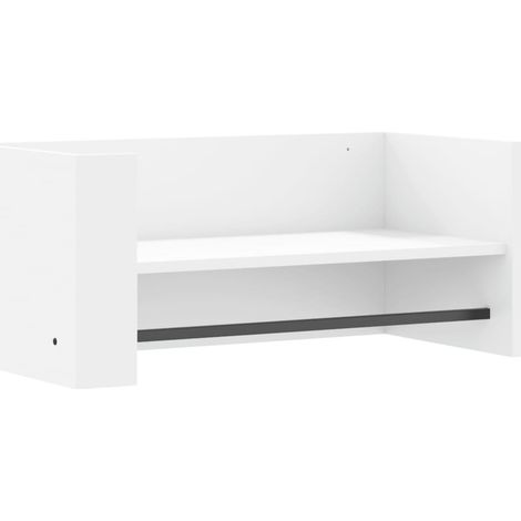 Maison Exclusive - Wandregal Weiß 70,5x35x30,5 cm Holzwerkstoff