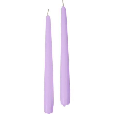 CERERIA DI GIORGIO Candele Coniche Lavanda 25 cm 2 pz Inodore Decorazione (1/3)