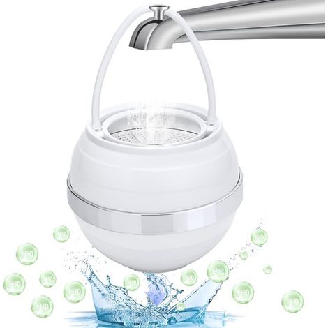 Filtro para bañera, elimina cientos de contaminantes, deja la piel más suave y tersa, filtración de 2500 galones, libre de BPA (1/5)