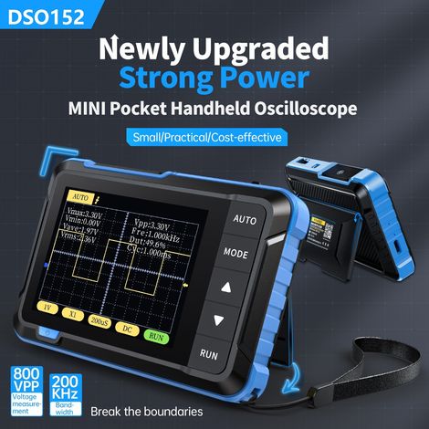 FNIRSI DSO152 – Oscilloscopio digitale portatile compatto e senza mani deng ALOVEZ (1/5)
