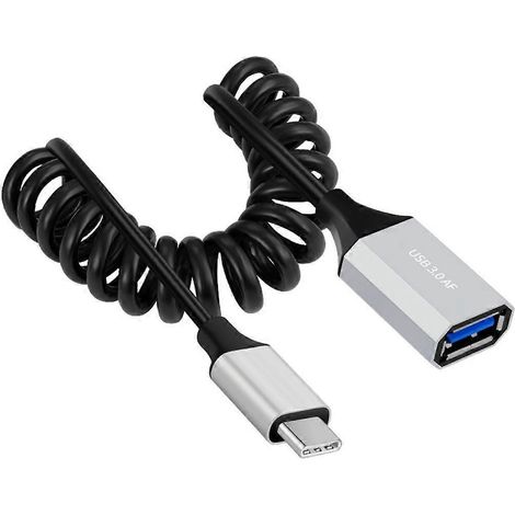 Câble adaptateur USB-C vers USB 3.0 OTG pour une durabilité accrue. Utilisez un adaptateur USB-C vers USB. (1/4)