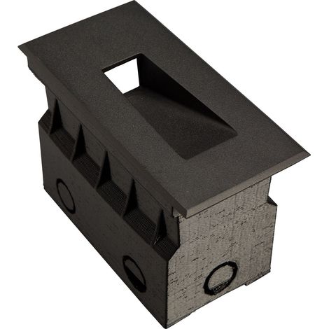 Encastré SET'IN 6.2 rectangle fixe noir 3000K 3W IP67 - EUROPOLE - 37230 (1/3)