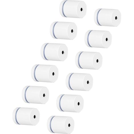 Lot de 12 clous publicitaires décoratifs anti-rayures pour fixation murale en verre, acrylique ou bois (25 x 30 mm). (1/5)