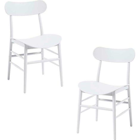 Packs Sillas Jardín - Pack 2 Sillas Teis - Blanco (1/5)