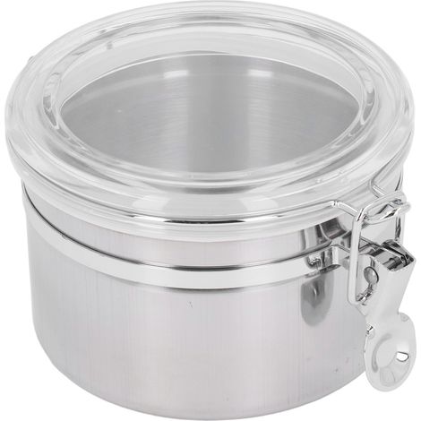 Boîte de conservation hermétique en acier inoxydable pour fruits secs, lait en poudre, thé, petit format (900 ml). (1/5)