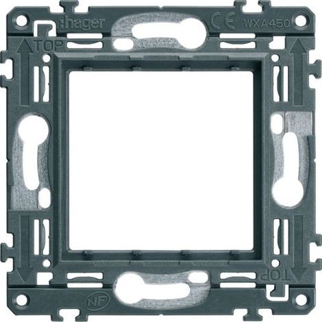 Hager – Support à vis 2 modules – Fixation solide pour appareillages électriques – Installation fiable – Gallery