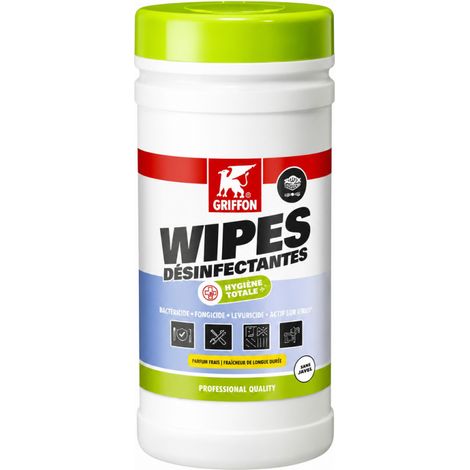 Salviette disinfettanti, dispenser da 200 unità.