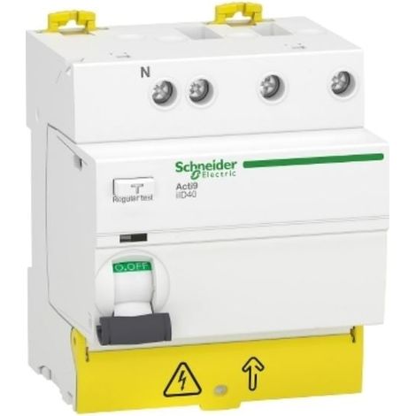 Acti9 iIG40 interrupteur diff tête de groupe 3P+N 40A 30mA type A SI - A9R83740