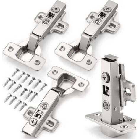 4-Clip-Scharnier, automatisches Scharnier, Clip-Scharnier, automatisches Scharnier, Türbefestigung, Standard-Scharnier für Küchenschranktüren