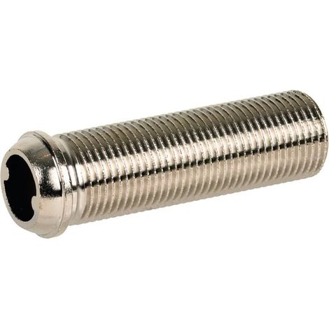 Resideo Bocchettone di prolunga VA5204B cilindrico, ottone nichelato 1/2 ", VA5204B015
