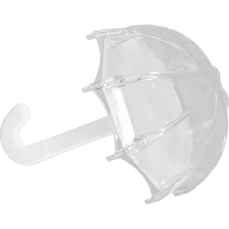 Boîte cadeau en plastique en forme de parapluie, 12 pièces, portable, mignonne et raffinée, pour anniversaire et fête, blanche. (1/5)