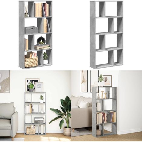 vidaXL Bücherregal Betongrau 60x20x120 cm Holzwerkstoff (1/5)