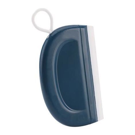 Mini raclette pour vitres de salle de bain, en TPR souple et résistant aux rayures - 5 bleues