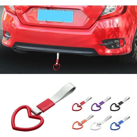 Herzförmiger Ring – Autogriff-Armband – Auto-Drift-Armband für den Innenraum – Weiß – 1 Stück (1/5)