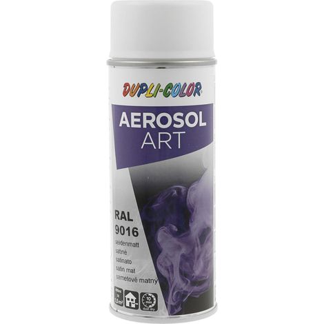Dupli Color Aerosol Art Lackspray Graffiti Dose - wetterfest, lichtecht und UV-beständig - Graffiti-Spray 400ml, verkehrsweiß seidenmatt RAL 9016