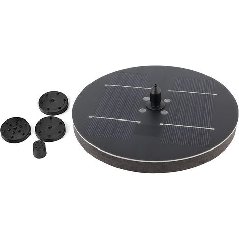 Pompe à fontaine flottante à énergie solaire, adaptée aux bassins de jardin, aux piscines et aux aquariums. (1/5)