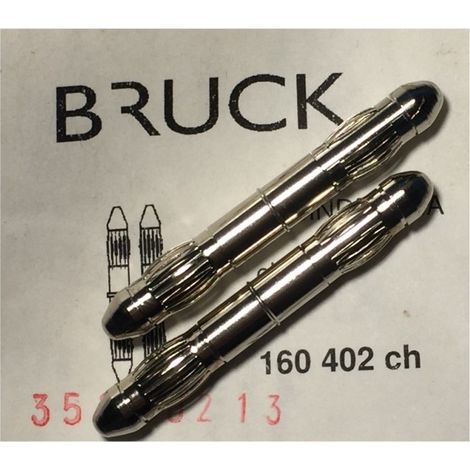 Bruck 160402 Connecteur (x2) de rail - Chrome