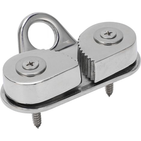 Taquet coinceur en acier inoxydable 316, antirouille, guide-câble avec anneau de guidage, compatible avec les cordages de 3 à 15 mm pour bateaux. (1/5)