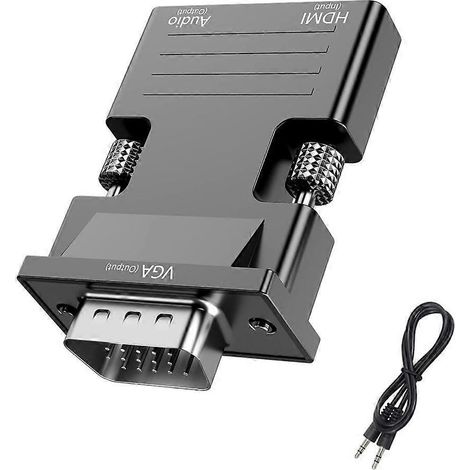 HDMI-kompatibler Adapter (Buchse auf VGA-Stecker) für Projektoren, HDTVs und Laptops (1/5)