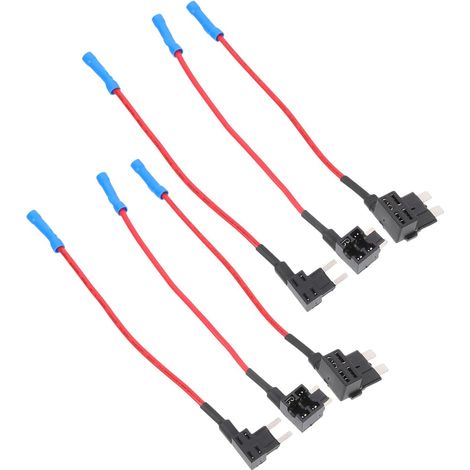 6pièces Porte-fusible Automobile Assortiment Mini Moyen Connecteur Prise Fusible pour Protection Circuit Voiture Kit Fusible Pratique (1/5)