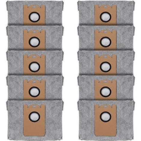 Lot de 10 sacs à poussière pour aspirateurs robots Eufy RoboVac L35 Hybrid, LR30 Hybrid et LR20 (1/5)