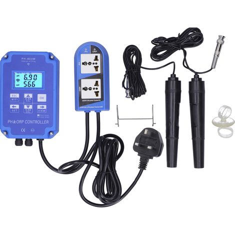 Contrôleur PH-803W PH ORP, régulateur d'acidité et d'alcalinité, moniteur de qualité d'eau, prise UK 250V (1/5)