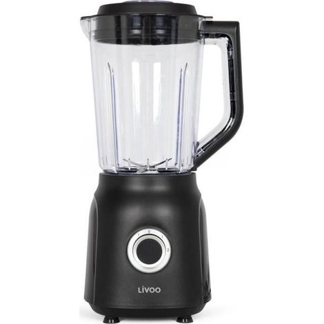 Frullatore - LIVOO - 1,5 L - 600 W - 22.000 giri/min - 2 velocità - Nero (1/5)