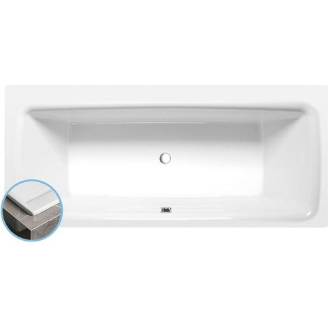 KVADRA SLIM Baignoire rectangulaire 170x80x47cm, blanc (1/4)