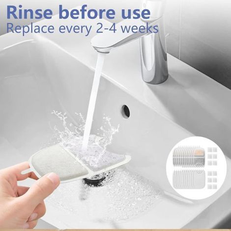 Filtres pour fontaine à chat - - Feelneedy 4L - 12 pièces - Charbon actif - Éponges pré-nettoyées (1/5)
