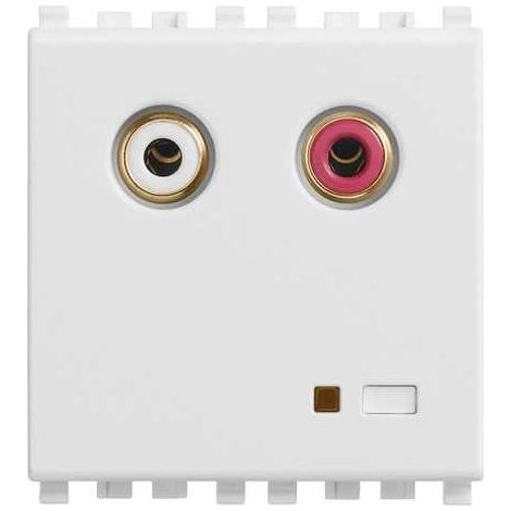 20582.B Entrada de audio RCA 2M Blanco