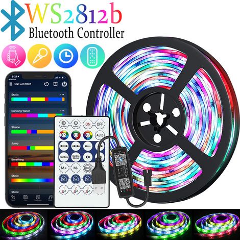 Bande LED, 5V, RGB, USB, pour la décoration de meubles, téléviseurs, étagères et environnements intérieurs.-AquaForge (1/5)