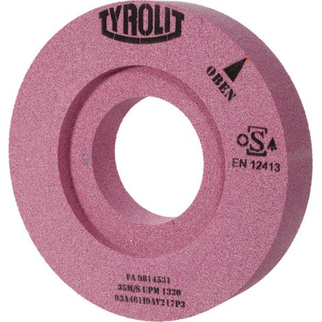 TYROLIT Meule de précision pour rectification plane D x T x H (mm), 400 x 100 x 127, Type : A46