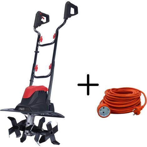 Motozappa zappatrice elettrica richiudibile 1kw Scheppach mte380 + prolunga 20mt