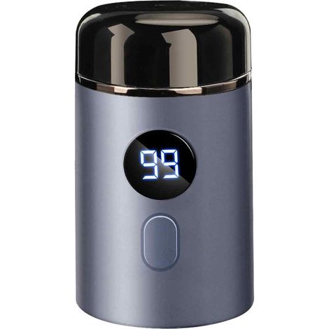 Rasoir, Mini Rasoir Electrique Homme, Rasoir Partie Intime, Lavable, Sans Fil, USB, Voyage, Humide Et Sec(Bleu) (1/5)