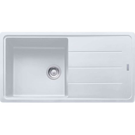 Franke Basis - Fragranit Spülbecken BFG 611, 97x50 cm, weiß Eis 114.0285.303