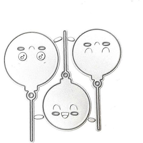 Stanzformen für Ballons aus Metall, Schablone zum Selbermachen von Scrapbooking-Alben, Papierkarten, Prägeformen, Dekorationen